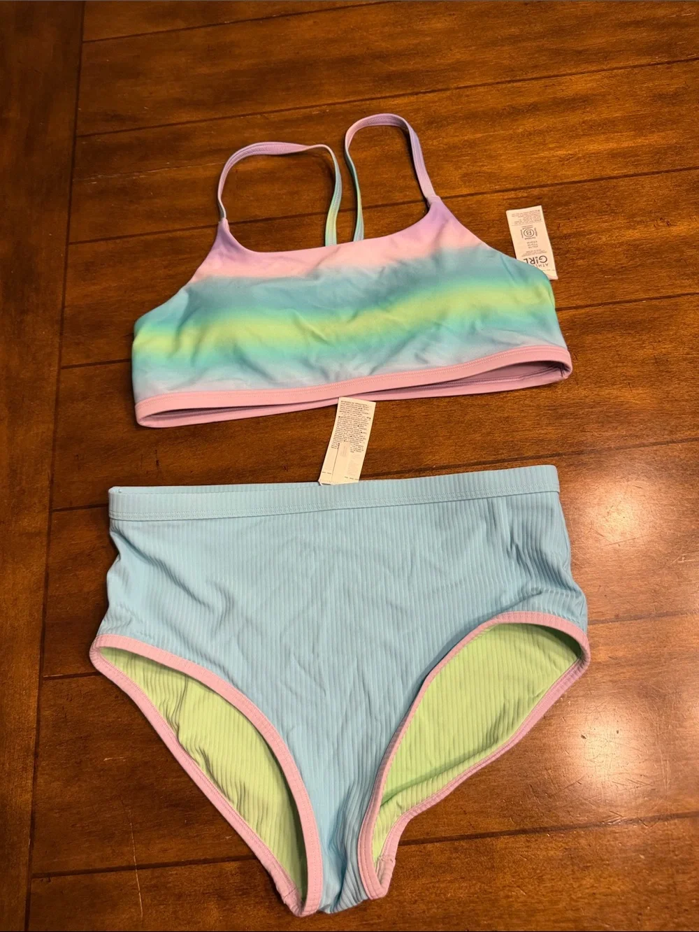 Athleta Girl Two-Piece Reversible Swim Set